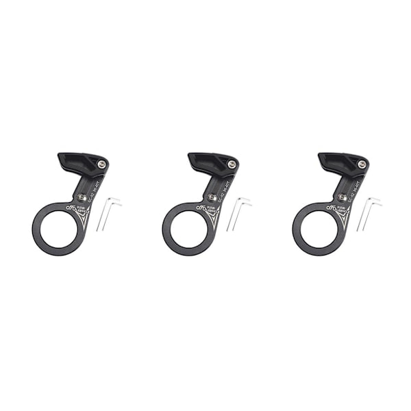 1/2/3 Universal Kedjeguide i aluminiumlegering för MTB-cykel Axis black 3PCS