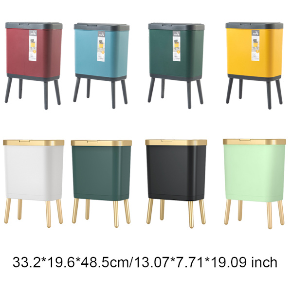 Effektiv och hållbar plastsoptunna till kök - lätt att green gold