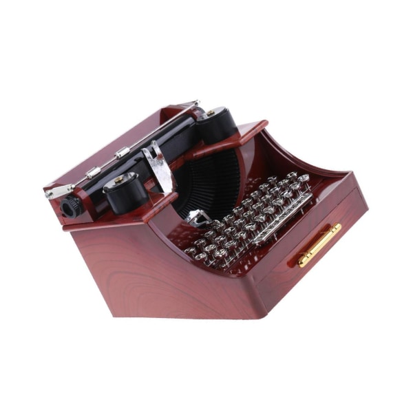 Retro För Creative Typewriter Wind Up För Music Box För