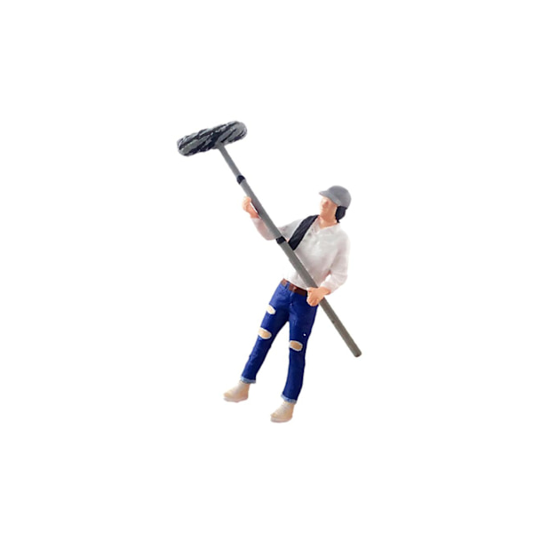 1/2/3/5 1:64 Handmålad modell Människor Figur Diorama Scenery Assistant White height 2.8-3cm 1Set