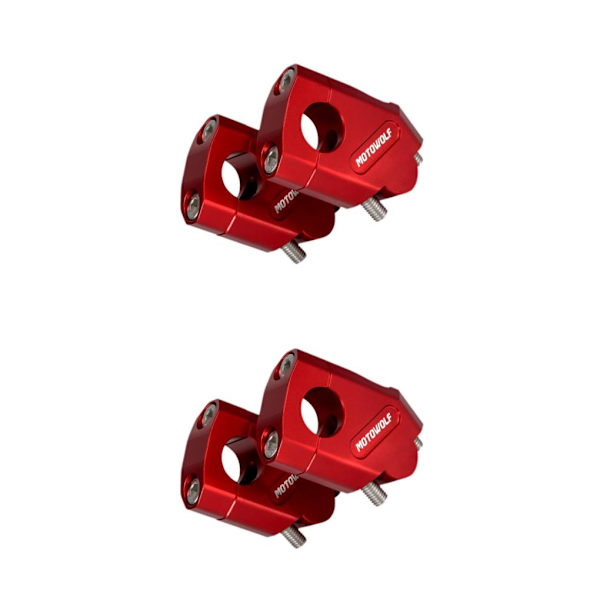 1/2/3 Universal Motorcykel Aluminium Handle Bar För Riser Bar Red 22mm 2PCS