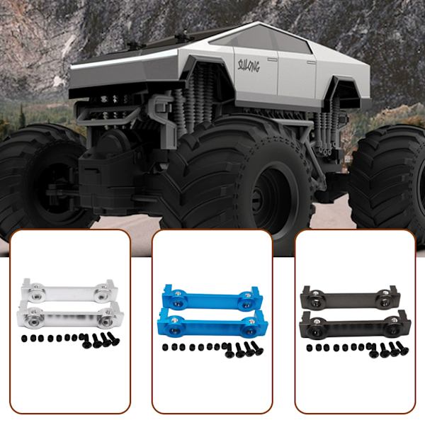 1/2/3/5 och utsökt utförande bakre stötfångare för ECX 1/12 Rc silver 1Set