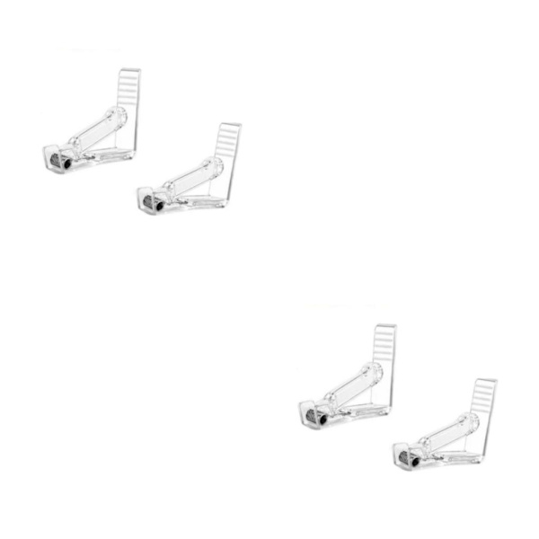 1/2/3/5 Håll hårt duk Justerbar tygklämma för Transparent 2PCS 2Set