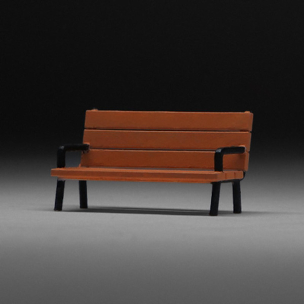 1/2/3/5 Handmålad 1/64 bänk Människor Modell Filmrekvisita Only Bench 1Set