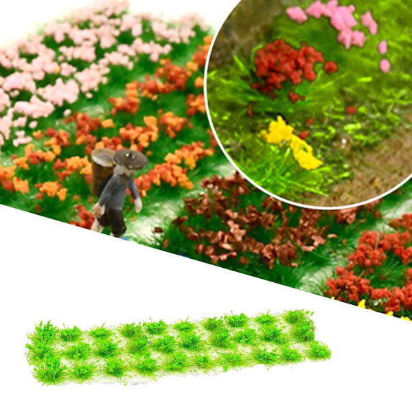 1/2/3/5 Miniature Cluster För Grass Grass Tufts Scenery Model Green 30 Pcs 1Set