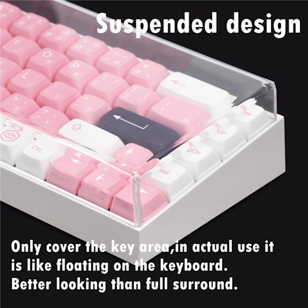 1/2/3 Transparent för mekaniskt tangentbord Lätt att för hem 82 Keys 1 Pc