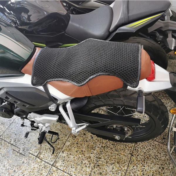 Motorcykel Sittdyna Anti- För Slip Passenger Passar för Black XL