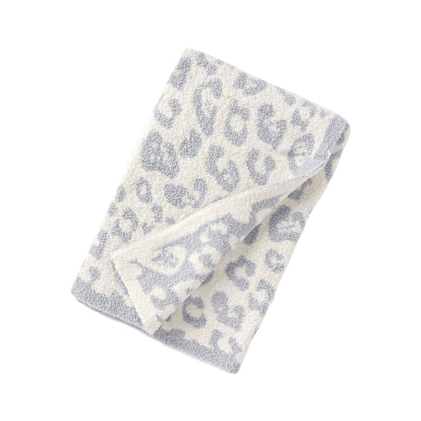 1/2/3 Throw Blanket Leopard Print Flanell Fleece Filtar Plysch white 30x35in 1Set