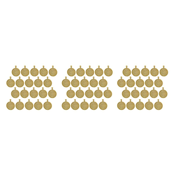 1/2/3/5 20x Runt hängande Blank Cabochon Basinställning DIY Golden 30mm 3Set