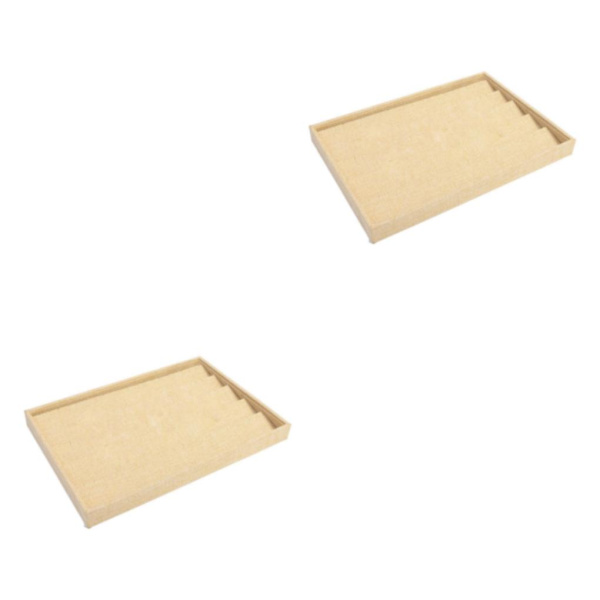 1/2/3 Stapelbara smycken fack för lådor butiker Showcase present Earrings Tray 35x24x3cm 2Set