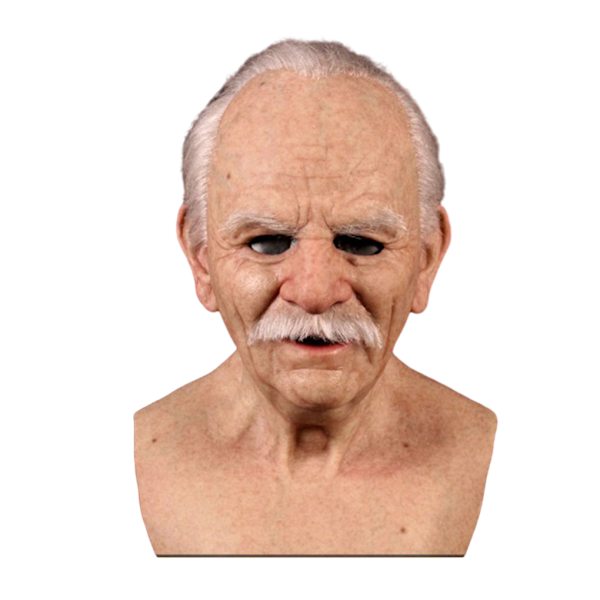 Lätt att bära Realistiska gubbmasker för att klä upp kul gjorda med