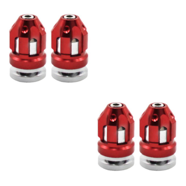 1/2/3/5 2st Däckventil Stamskydd Skydd Passar för motorcyklar Red 26x15mm 2Set