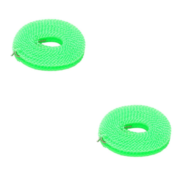2/3/5 Klädstreck Stretchig bärbar tvättsnöre för trädgård green 1000cm 2Set