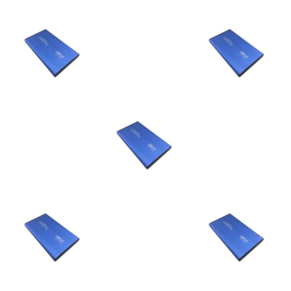 1/2/3/5 Bärbar förvaringsenhet Box - Sandblästring LED-indikator blue 5PCS