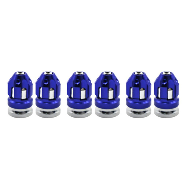 1/2/3/5 2st Däckventil Stamskydd Skydd Passar för motorcyklar Blue 26x15mm 3Set