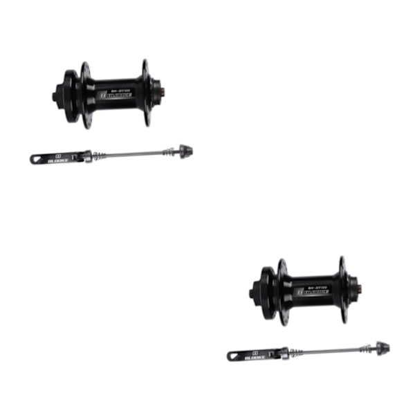 1/2 36-håls skivbromsnav med snabbkoppling med genomgående axel 7-11 Front hub 2PCS
