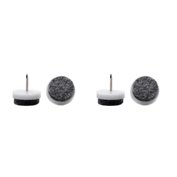 1/2/3/5 36X Nail-on Slider Möbeldyna Filt Glide Hushåll White 28mm 2PCS