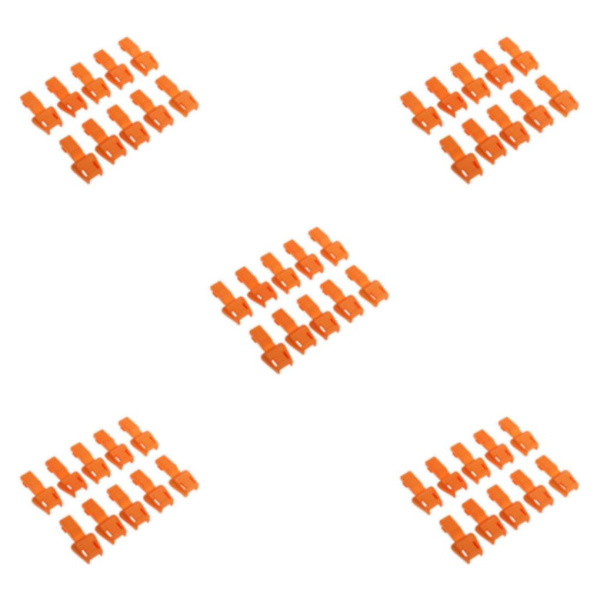 1/2/3/5 10 Styck Plast För Dragkedja Avdragare Ändlås Dragkedja Drag Orange 3.5x1.7cm 5Set