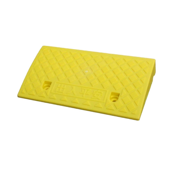 Halkfri bärbar trottoarramp Tröskelramp för rullstol Trottoarramp Yellow 7cm