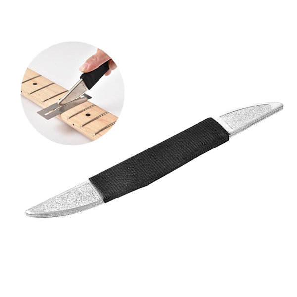 För Luthier För Diamond Abrasives Fret Crowning File for With Sleeve