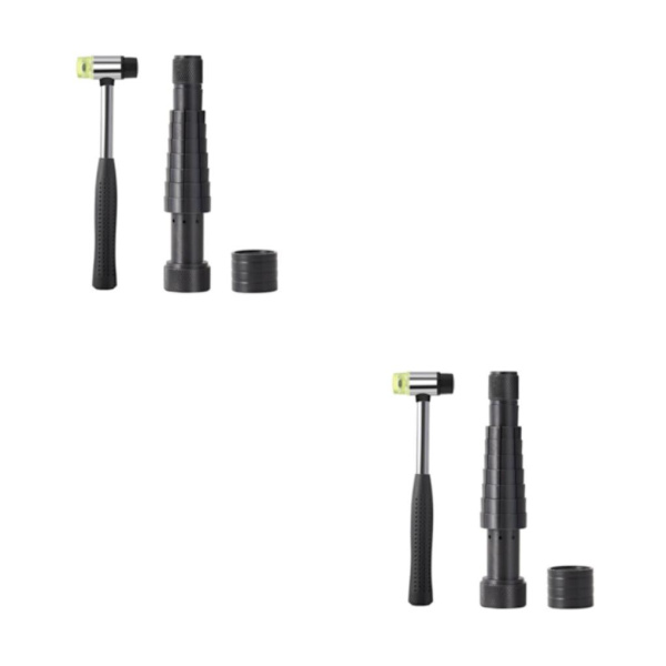 1/2/3 Ring Stretcher Extender Expandera och ändra storlek på bröllopsbandet Black + rubber hamme 2Set