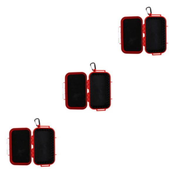 1/2/3 utomhus stötsäker överlevnad vattentät case Box Red 3Set