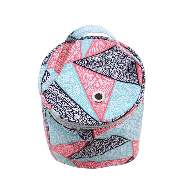 1/2 Resegarn Förvaringsväska Tote Small Holder Case Present för Geometric 14 x 15cm 1Set