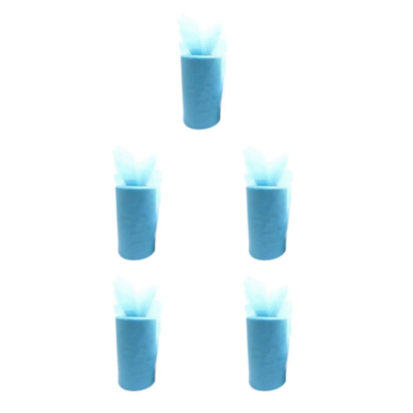1/2/3/5 Tyllrulle Bröllopsdekoration Spole Bred Användning För sky blue 5Set