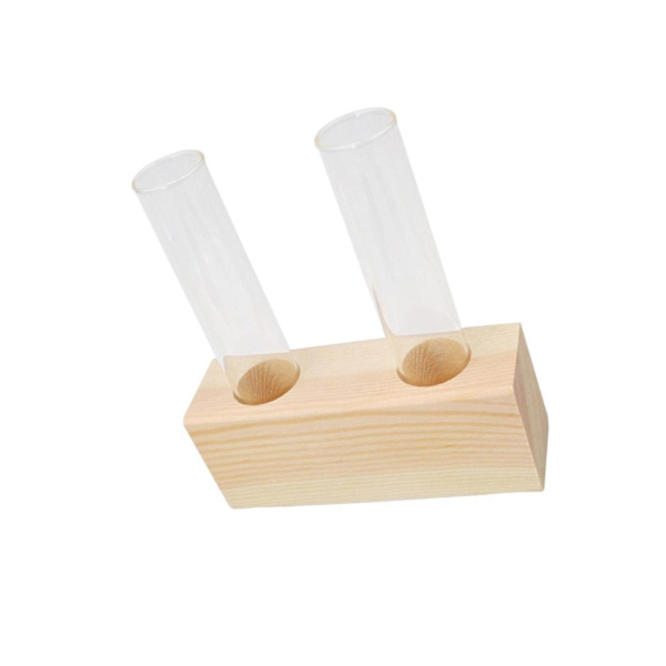 1/2/3 Glasprovrör Vas Planteringskärl Växt Terrarium för Beige 2 Tubes 1Set