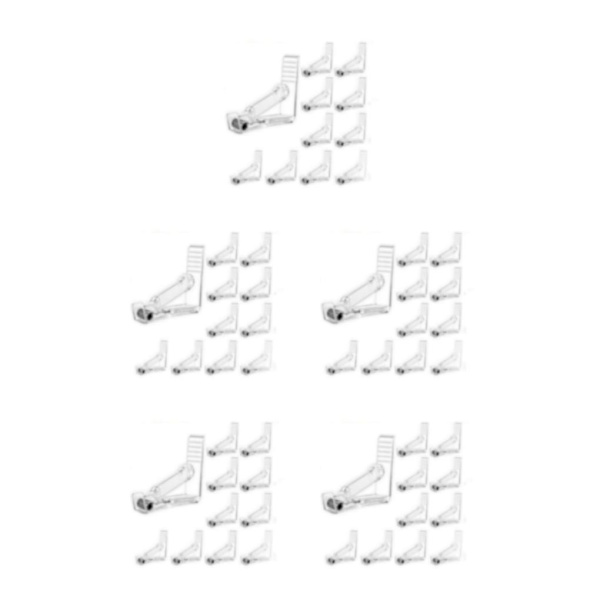 1/2/3/5 Håll hårt duk Justerbar tygklämma för Transparent 10PCS 5Set