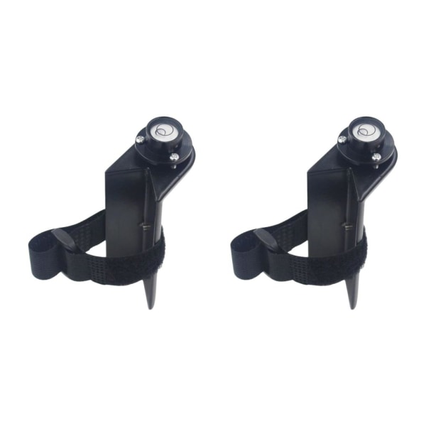 1/2 Grade Rod Level Bubble Level för rätvinklig nivårem Black with Tie 2PCS