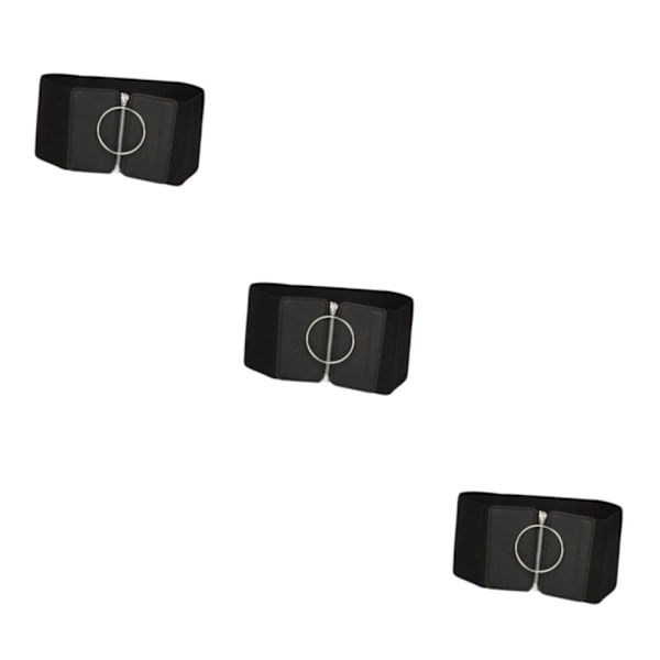 1/2/3 Fashion Elastiskt midjebälte Wide För Cinch Belts Korsett Style C 3Set