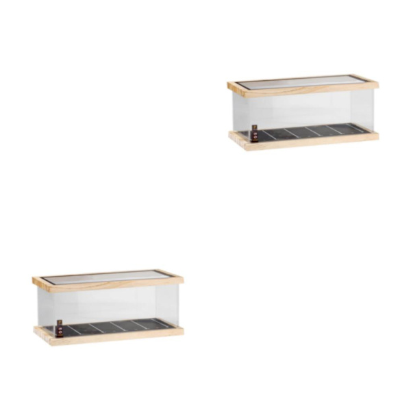 1/2 1/64 Case dekoration för bänkskiva miniatyr 1 Tier 2Set