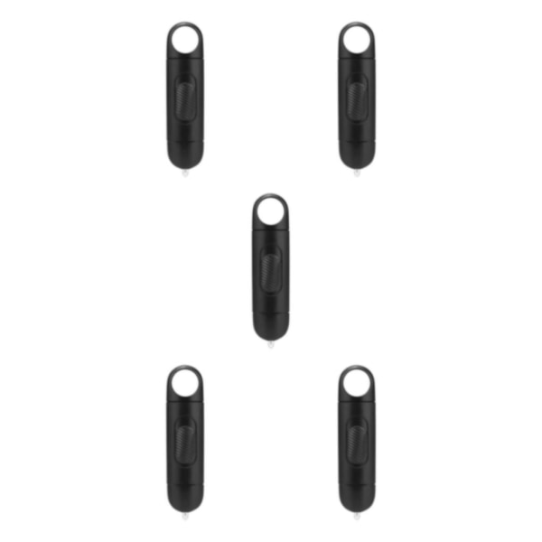 1/3/5 Mini Undvik kontakt utan beröring Dörröppnare Tool Key Safe Black 0.7x2.7x0.2 Inch 5Set