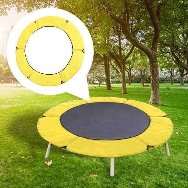1/2/3/5 Ersättningsdyna för studsmatta säkerhetsstoppningsfjäder Yellow 1.5m 1 Pc