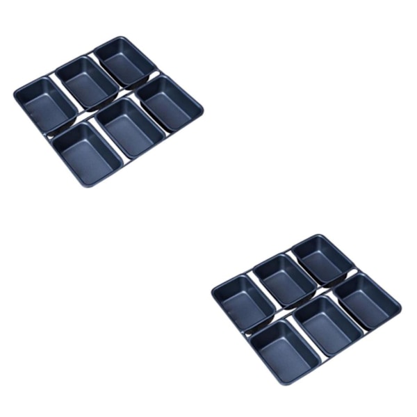 1/2 6 koppar mini limpa Pan Non Stick Pan Bakeware Mini desserter 2Set