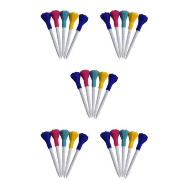 1/5 5Pack För Golf Tees 3,4 tum Återanvändbar Okrossbar Färgad 5Set