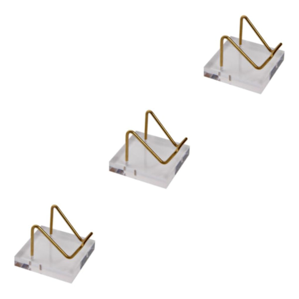 1/2/3 Clear Display Stand för Mineral Geode Coral Pieces Hållare 3Set