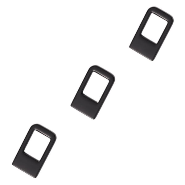 1/2/3 bilsäkerhetsspänne, metallinsatskort för Byd Atto 3 Black 1.9x3.4x0.3cm 3Set