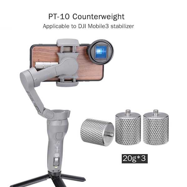 1/3 Silver Stabilisator Balansvikt - Lätt att installera och 1 Pc
