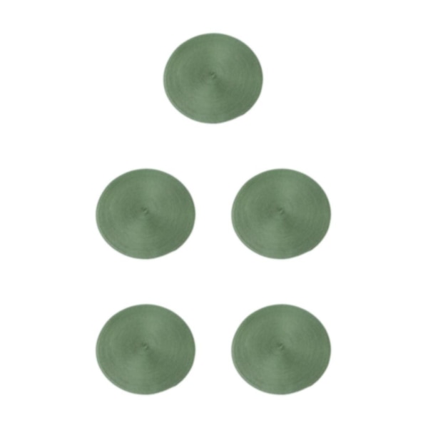 1/2/3/5 runda bordstabletter Bred applicering Robust och hållbar green 5Set