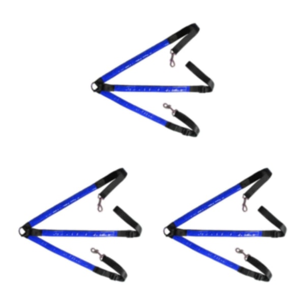 1/2/3/5 justerbar LED-hästbröstkrage mycket synlig Blue 3PCS