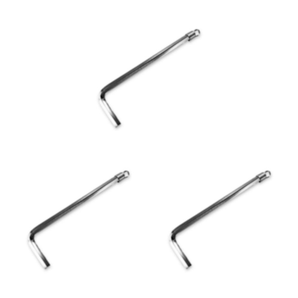 1/2/3/5 Kompatibilitet möter hållbarhet för effektiv ficklampa L-shaped wrench 6.1*0.329*0.2cm 3PCS