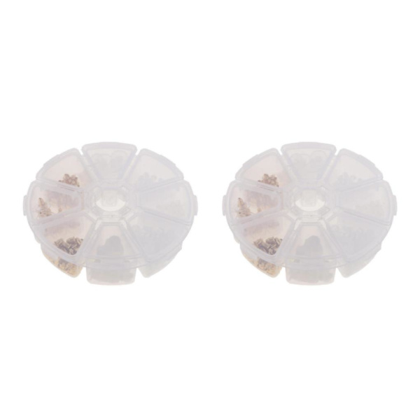 1/2/3 Boxed Earring Back Örhänge Backing Kit 550st 10 stilar gold 400 Pcs 8 Style 2Set
