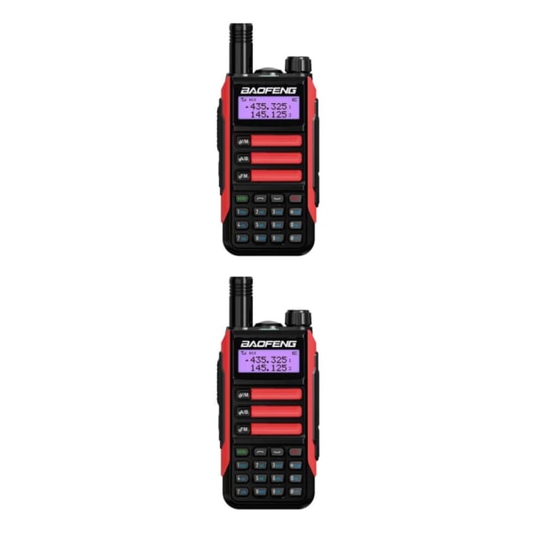 1/2 -16 Way Radio Radio Walkie Vattentät Tvåvägs Tvåvägsradio Red 2Set