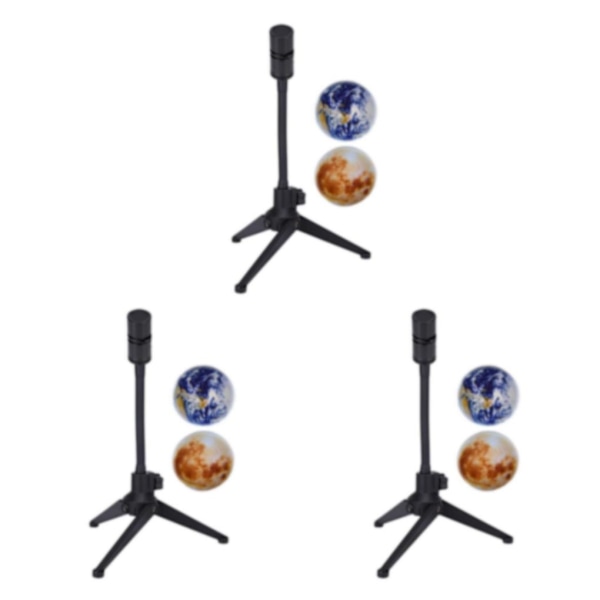 1/2/3 Earth Moon Night Lamp 360° roterbar USB för dekorälskare Moon and Earth 3W 3Set
