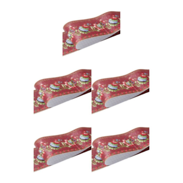 1/2/3/5 Retro Fashion PVC vattentät midjelinje för robust vägg red  lantern flower 5Set