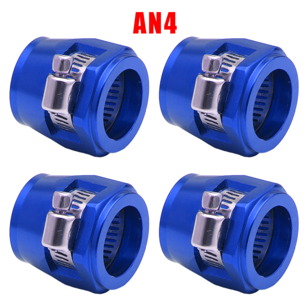 1/2/3/5 4-delad aluminiumslangklämma - lätt att installera blue AN4.4pcs 1 Pc