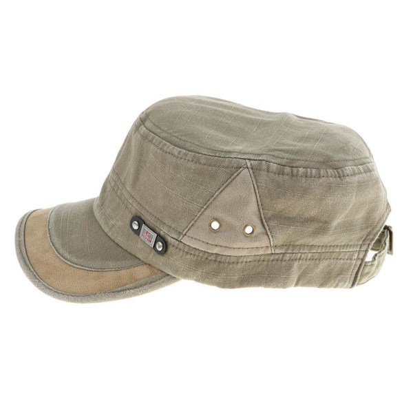 Unisex Herr Dam Fritid Bomull För Army Flat Top Cadet Cap Army Green