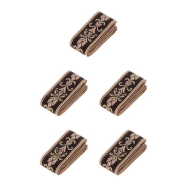 1/2/3/5 Etnisk spets Jacquard Ribbon Broderade Trim Kläder 3CM 5Set